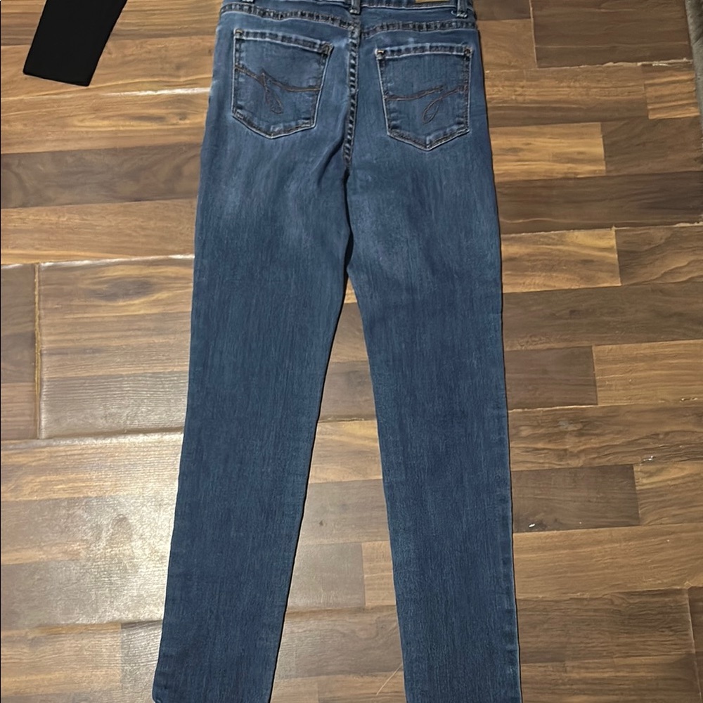 Jordache Women's Straight Leg Jeans in Deep Blue